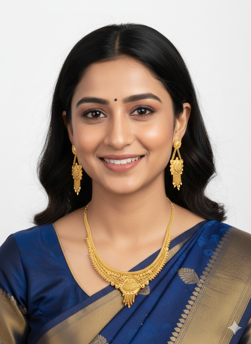 0007 1 GRAM GOLD NECKLACE FOR WOMAN AND GIRLS - Image 7